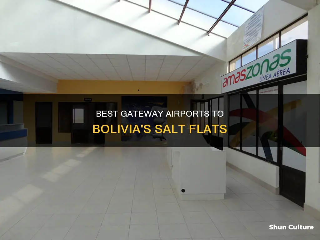 which airport to fly to in bolivia for salt flats