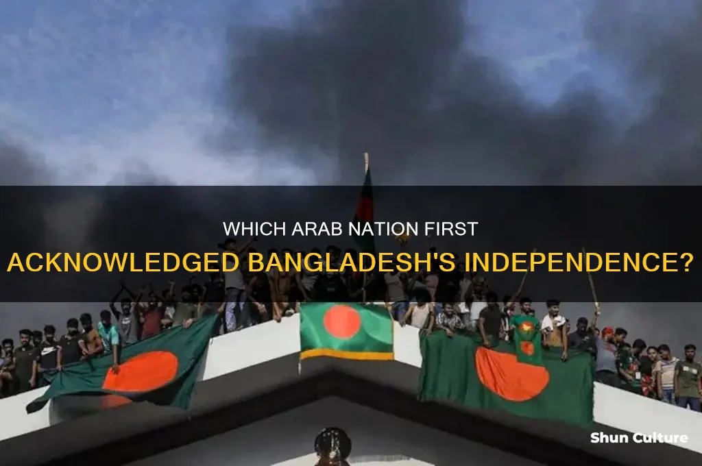 which arab country first recognized bangladesh as an independent nation