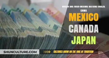 High-Income Nations: Brazil, China, Mexico, Canada, Japan Compared