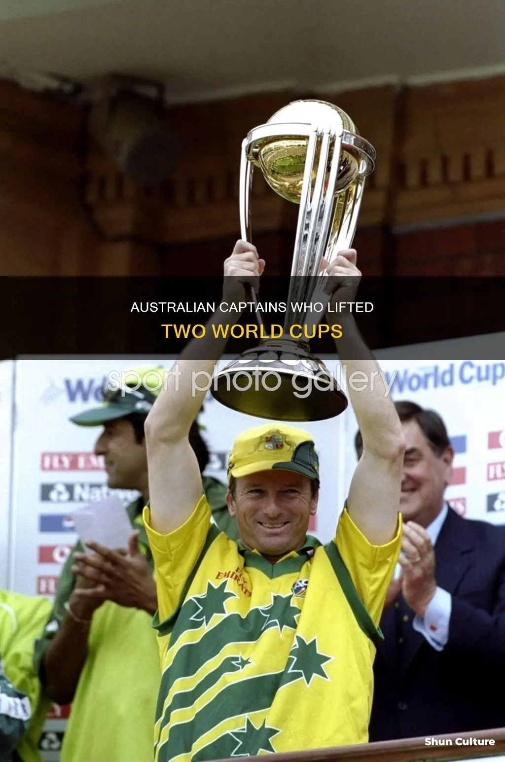 which australian captian won 2 world cups