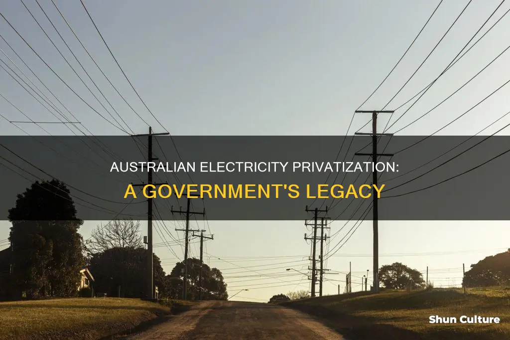which australian government privatised electricity
