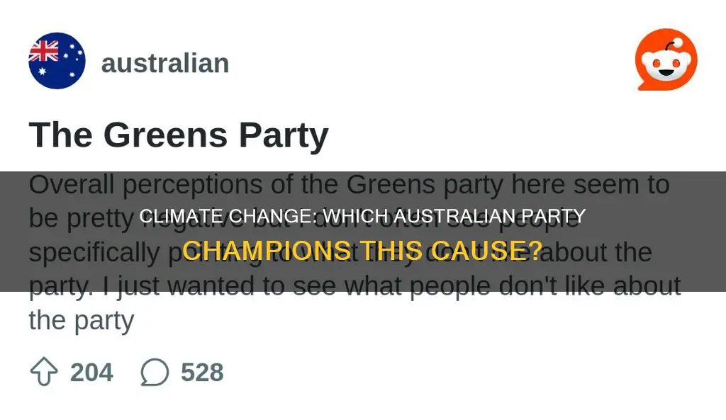 which australian political party supports climate change
