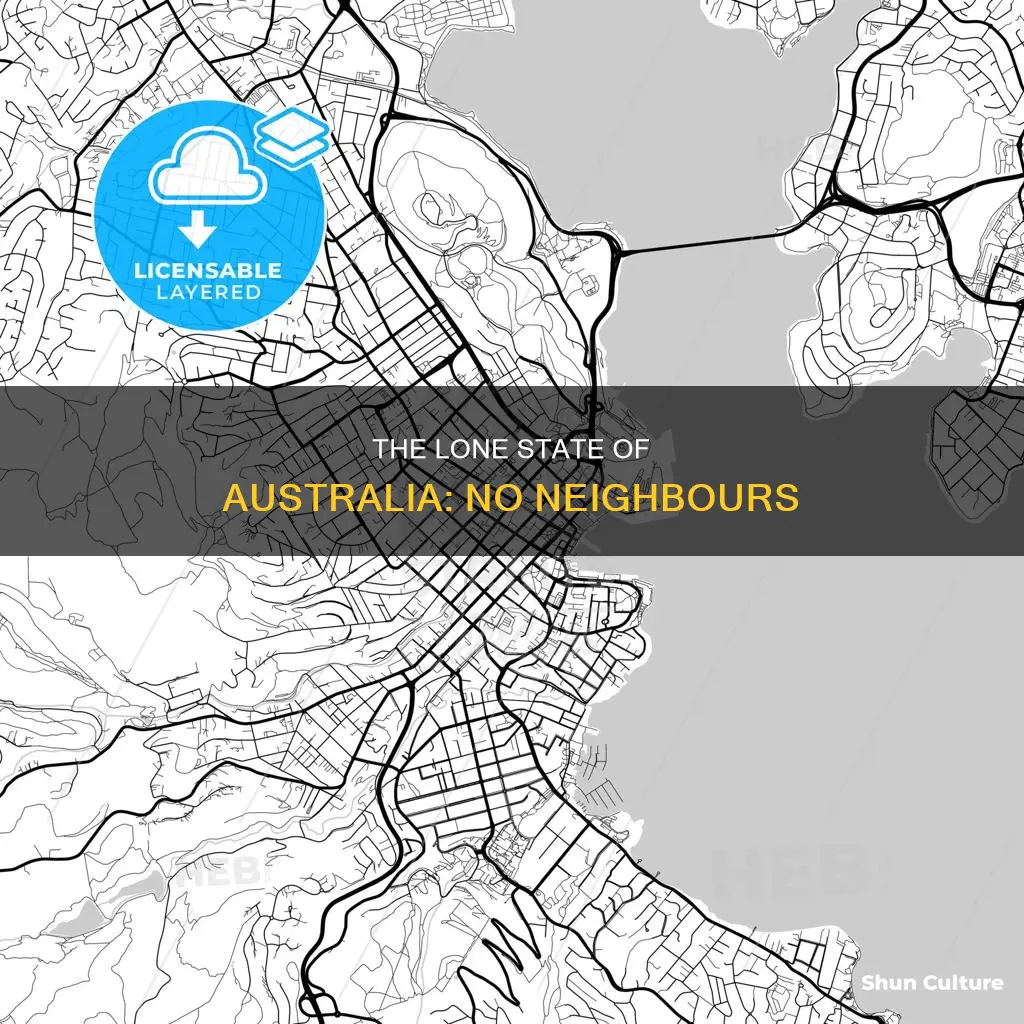 which australian state borders no other state of that country
