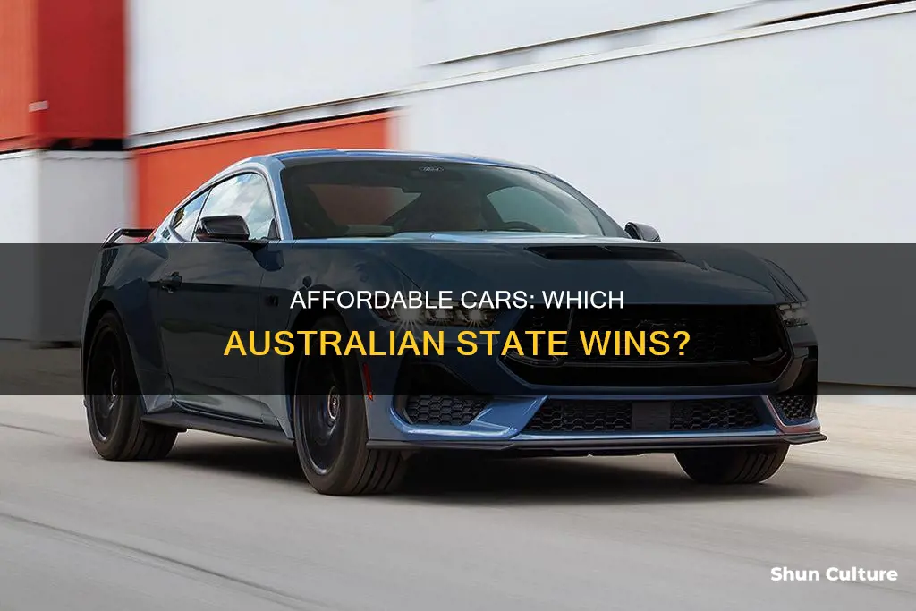 which australian state has the cheapest cars