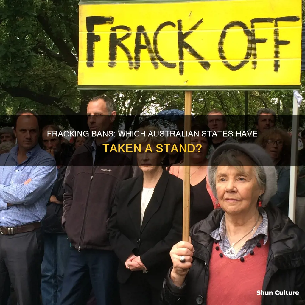 which australian states have banned fracking