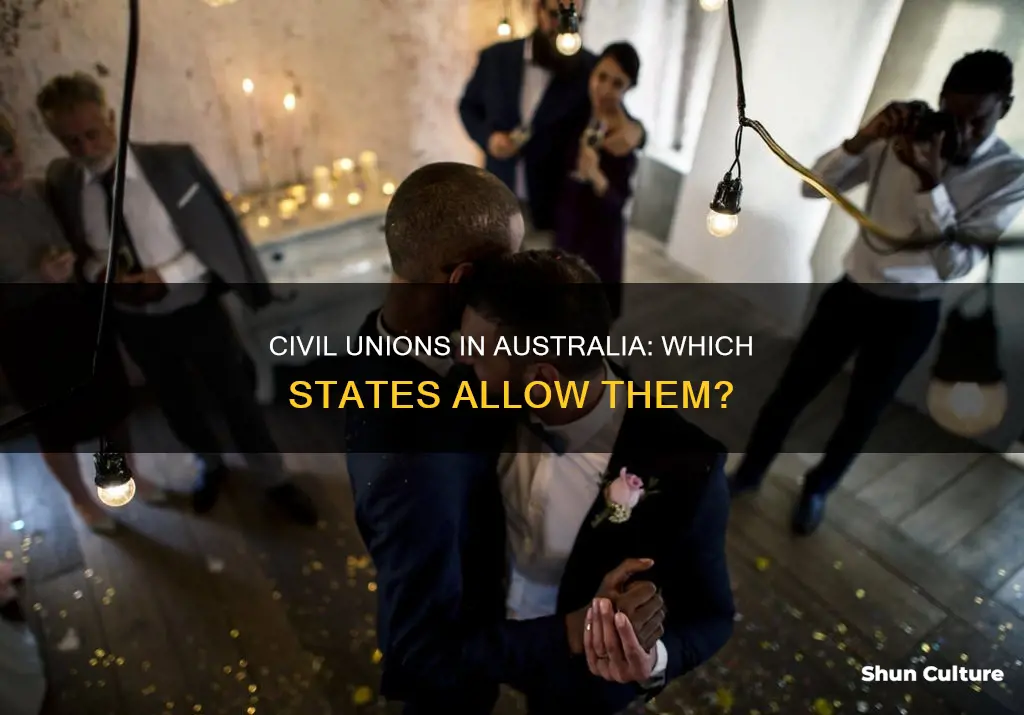 which australian states have civil unions