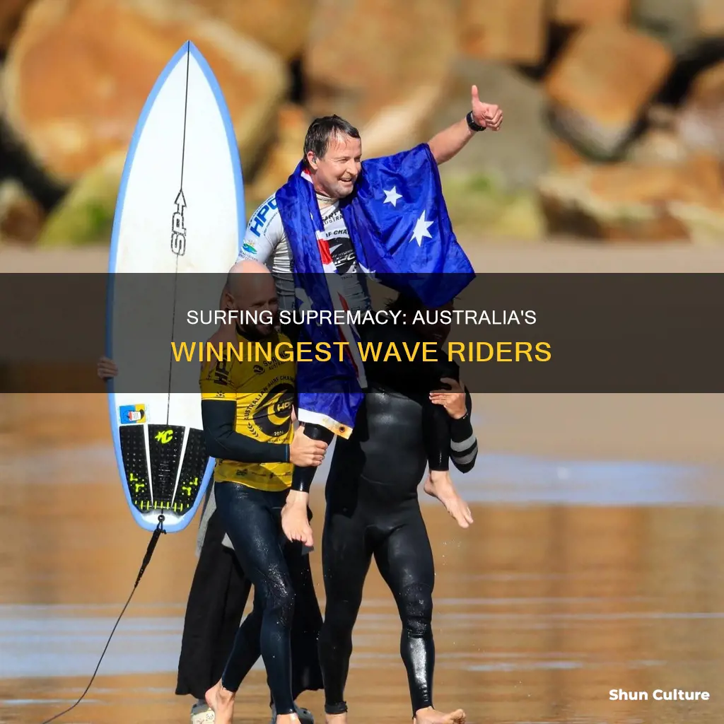 which australian surfer has won the most world titles