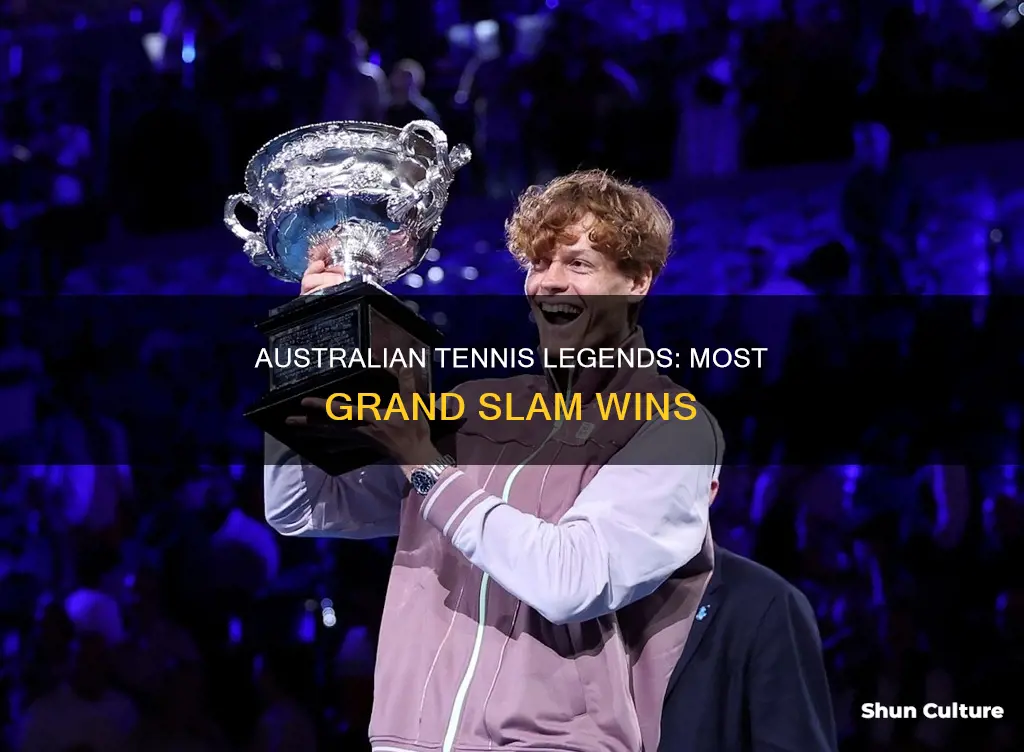 which australian tennis player has won the most grand slams