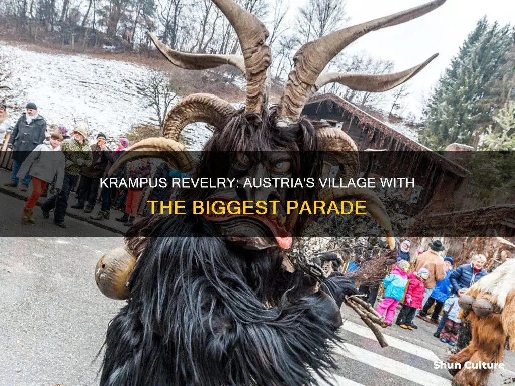 which austria village has biggest krampus parade