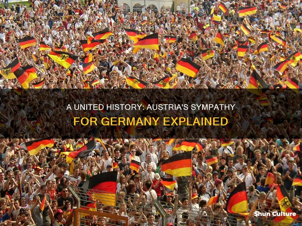 which best explains why many people in austria support germany