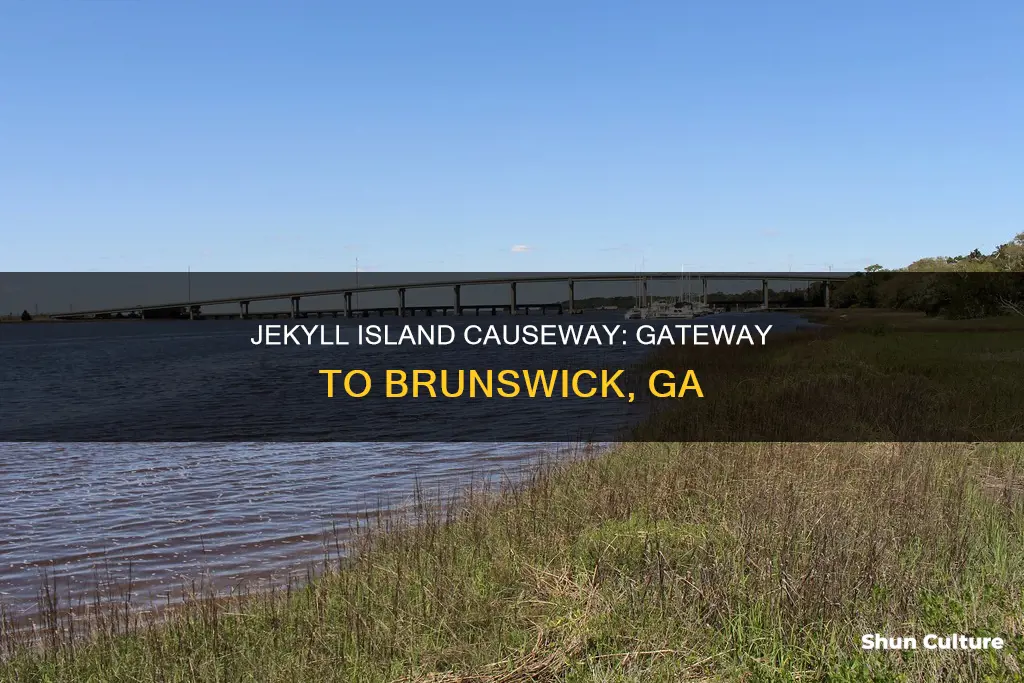 which bridge is in between jekyll island and brunswick ga