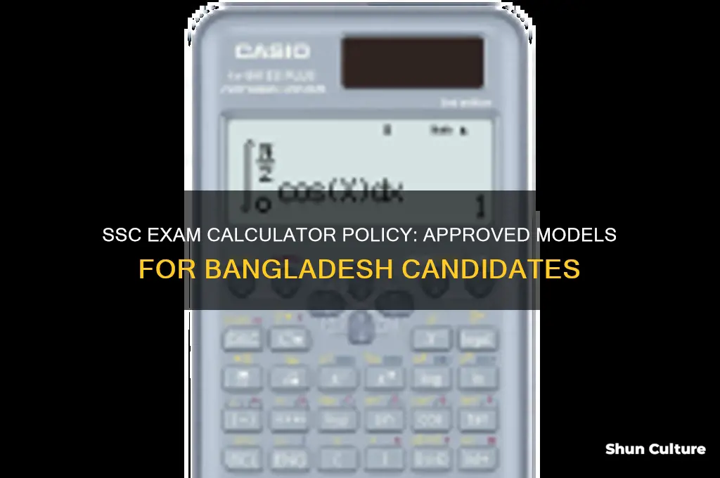 which calculator is allowed in ssc exam in bangladesh