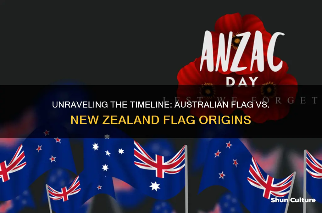 which came first australian flag or new zealand flag