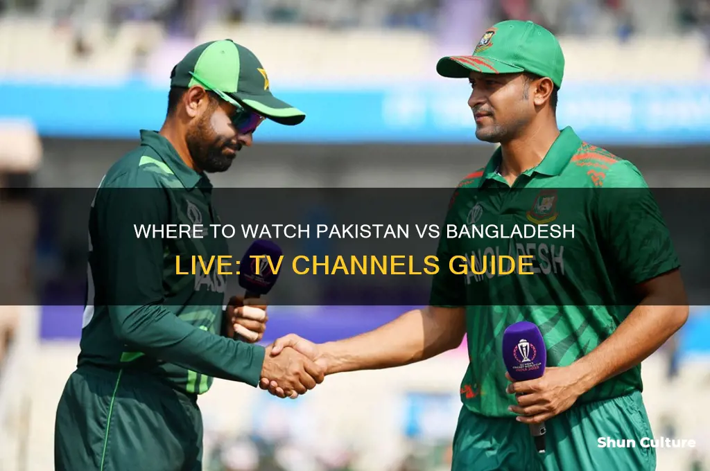 which channel is showing pak vs bangladesh