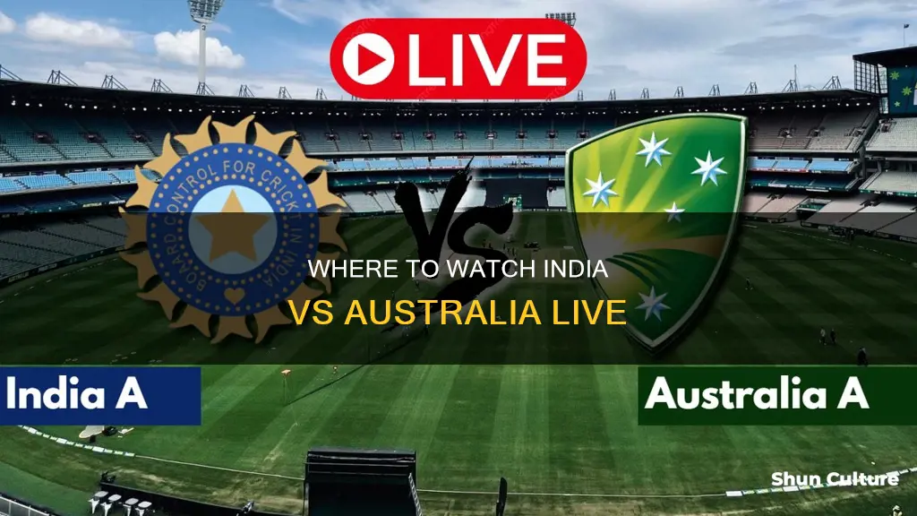 which channels are showing india australia