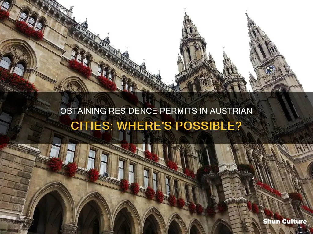 which citities in austria can you get residence permit
