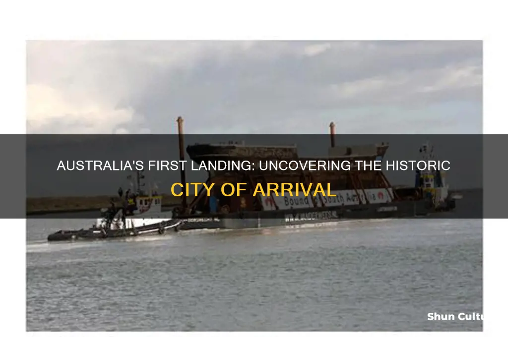 which city in australia was landed in first