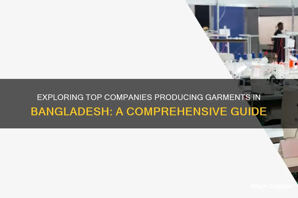 which companies have garments in bangladesh