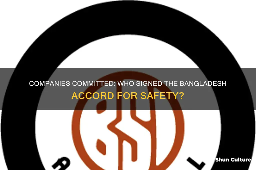 which companies have signed the bangladesh accord