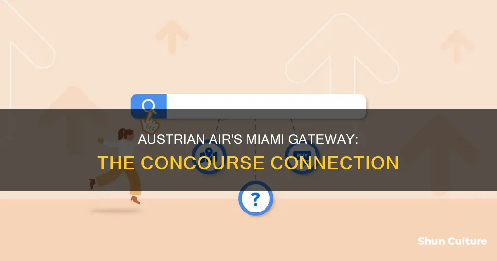 which concourse in austrian air in miami airport