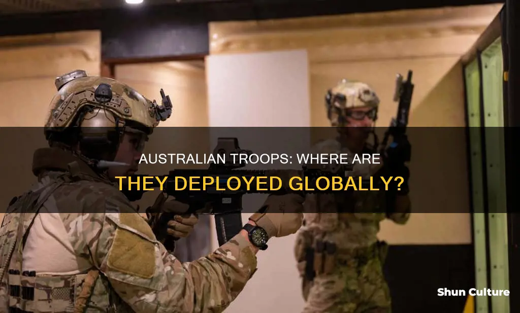 which countries are australian troops currently serving