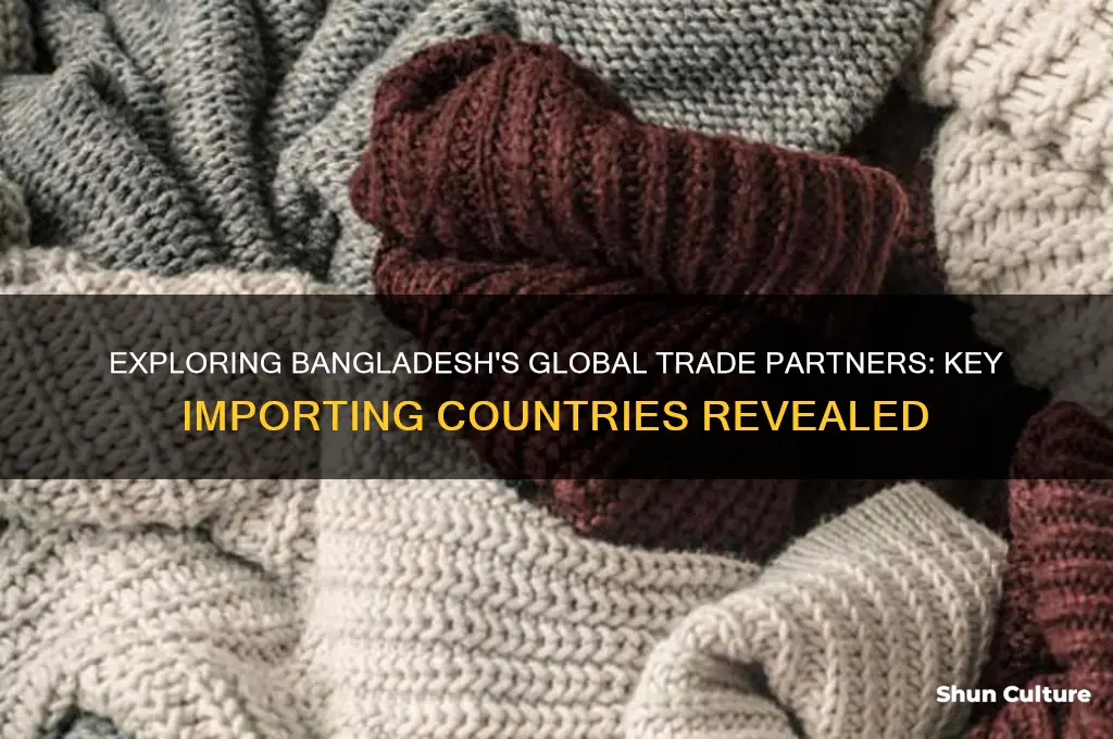 which countries do they import from bangladesh