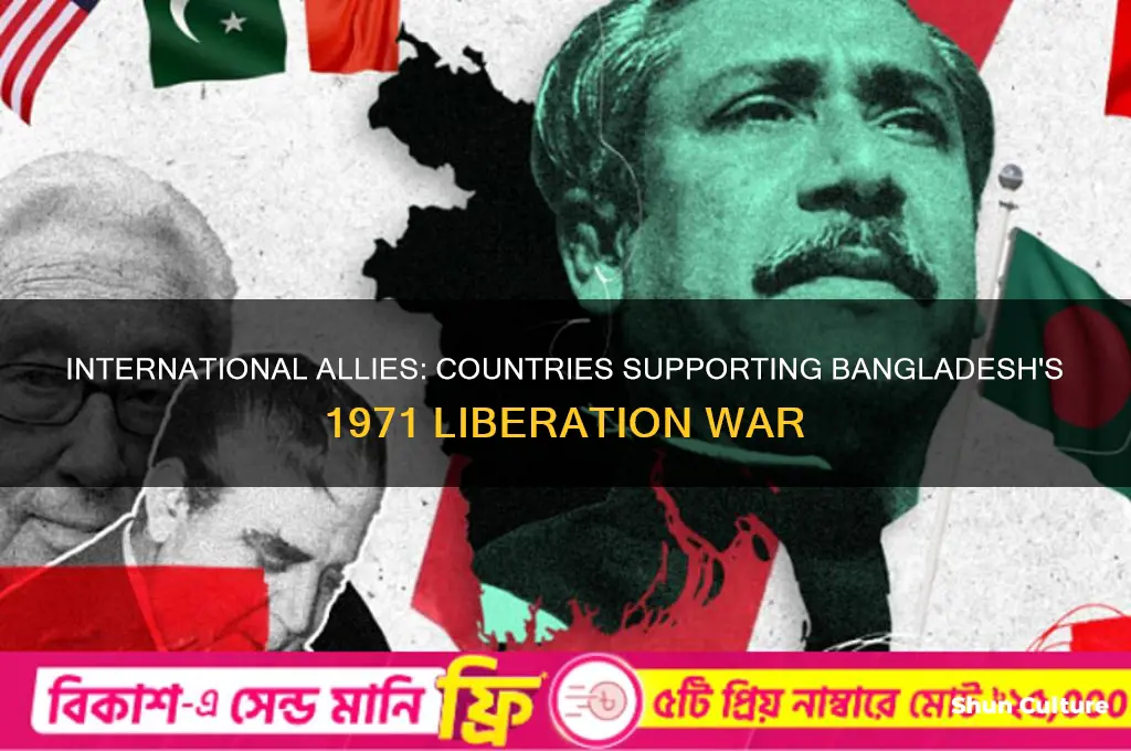 which countries helped bangladesh in 1971 war