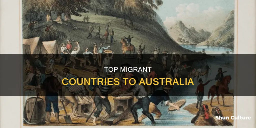 which countries migrated to australia the most