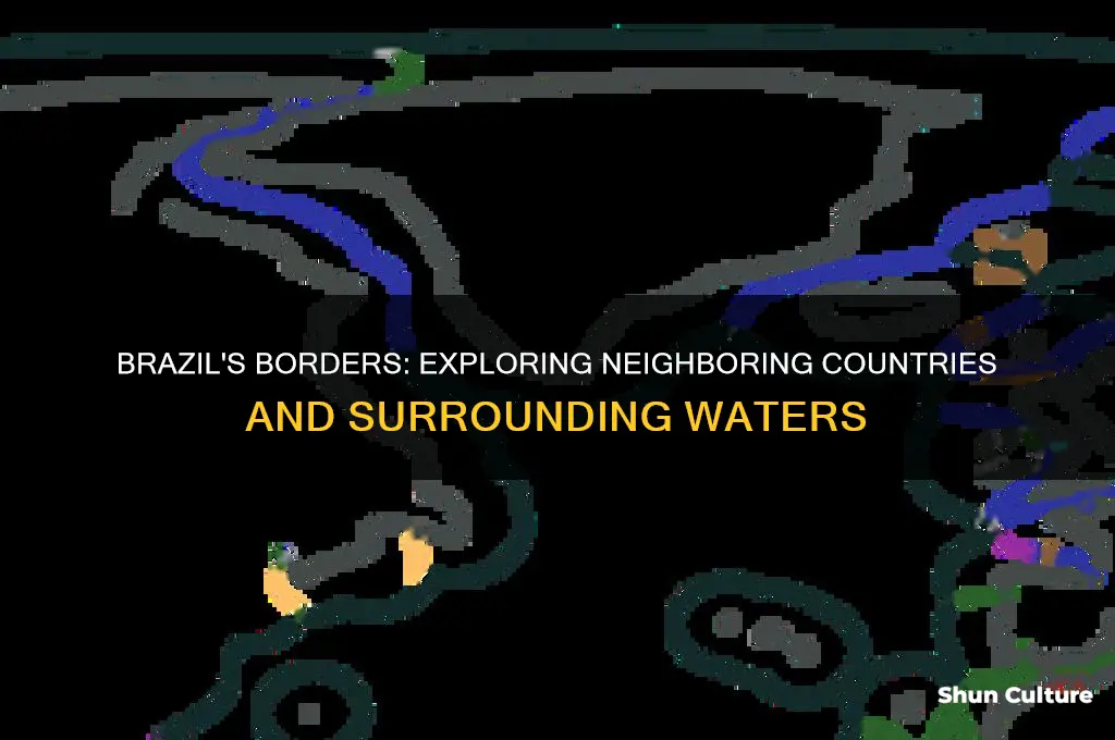 which countries or bodies of water surround brazil