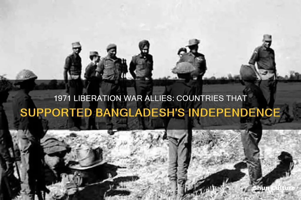 which countries support bangladesh in 1971