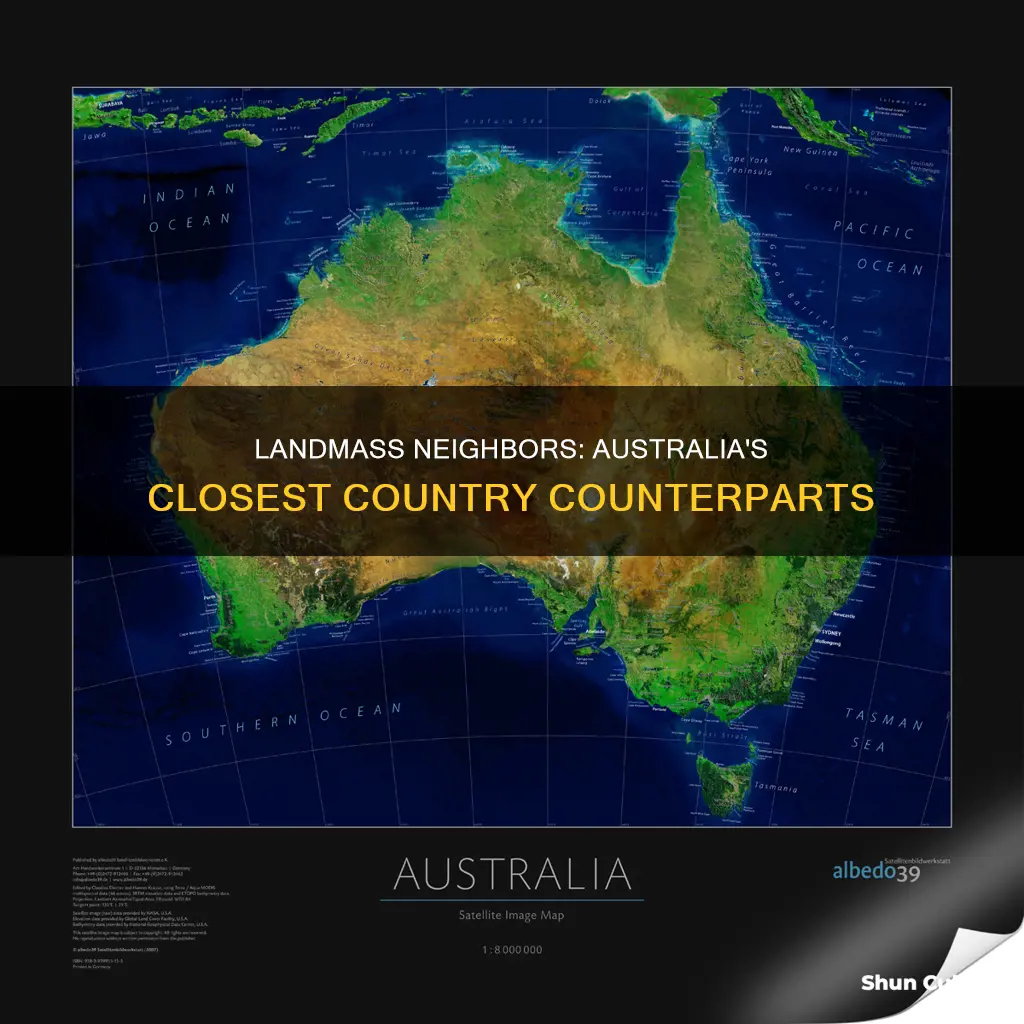 which country clsest to australia in landmass