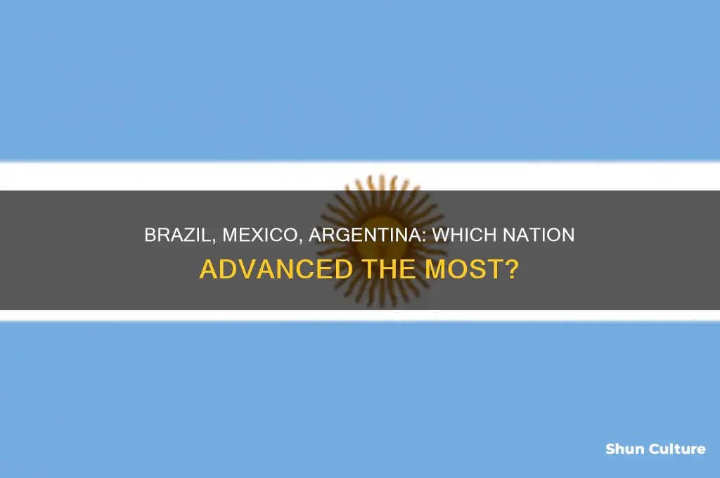 which country did the most progress brazil mexico and argentina