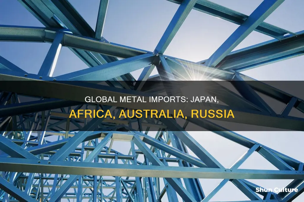 which country imports the most metals japan africa australia russia