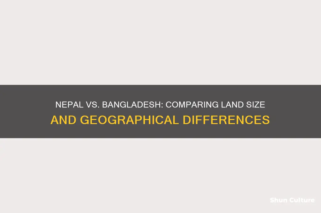 which country is big nepal or bangladesh