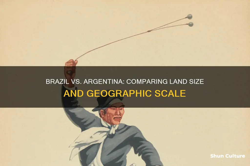 which country is bigger brazil or argentina