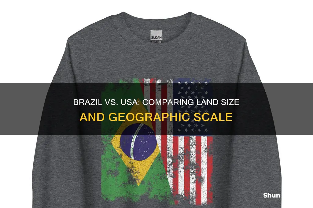 which country is bigger brazil or usa