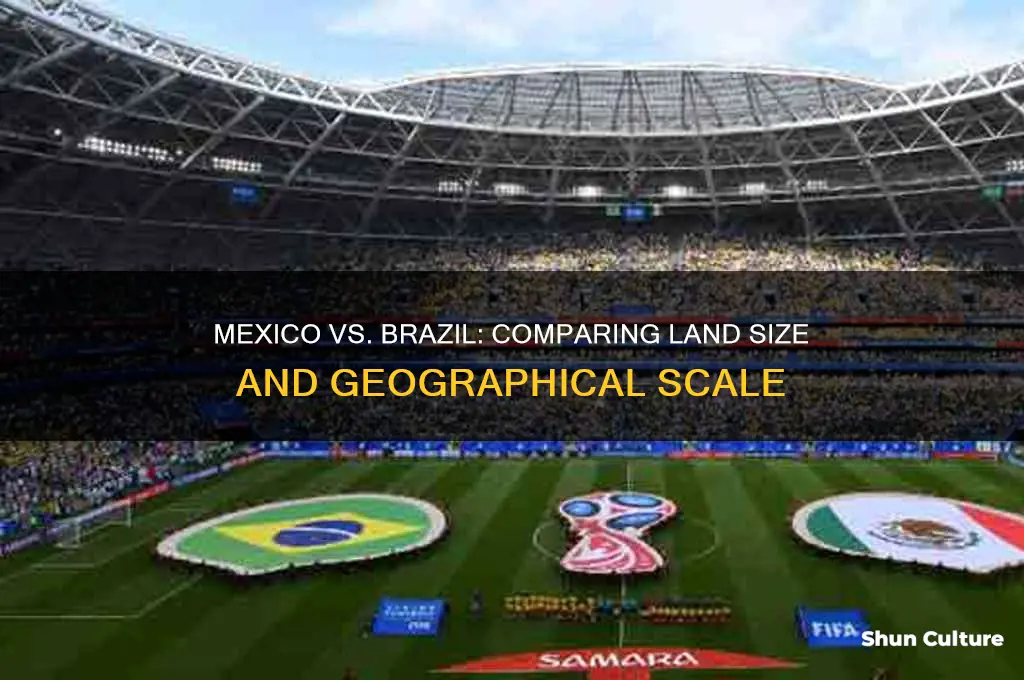 which country is bigger mexico or brazil