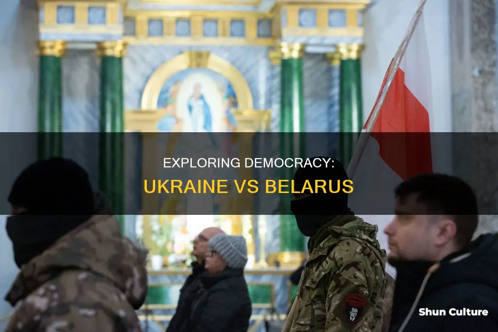 which country is more democratic ukraine or belarus