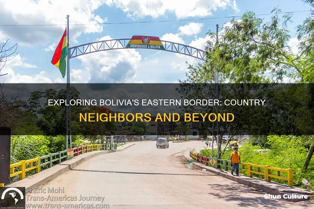 which country is on the eastern border of bolivia