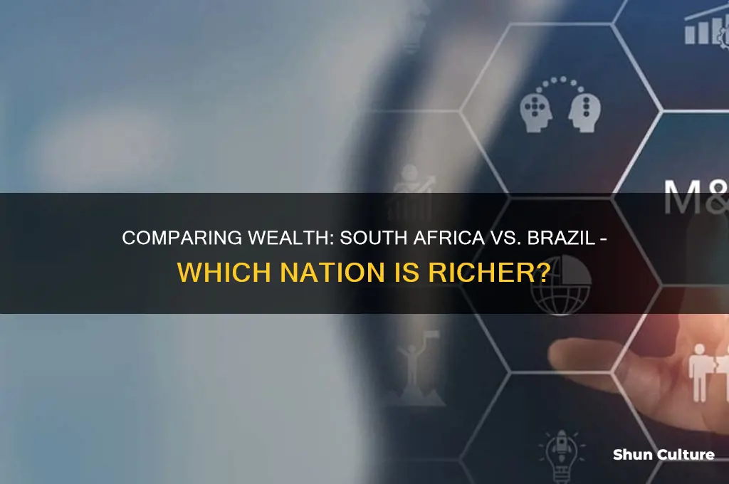 which country is rich between south africa and brazil
