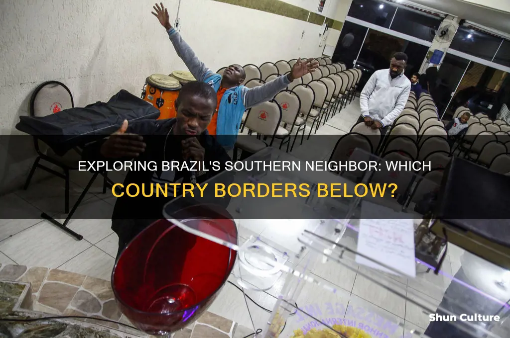 which country is south of brazil
