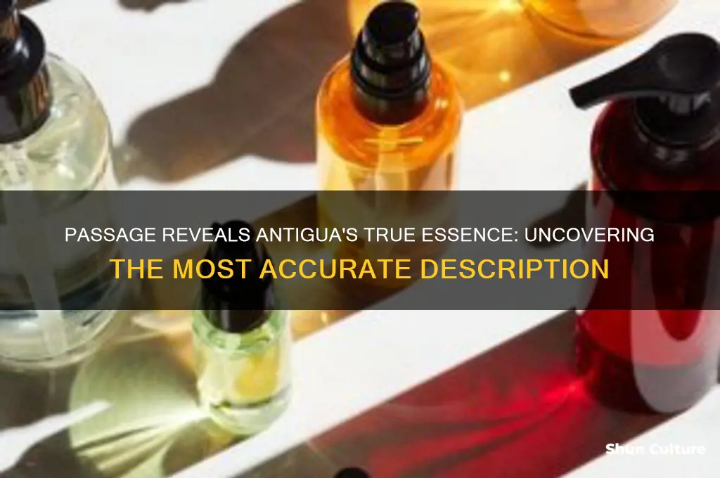 which description of antigua is best supported by the passage