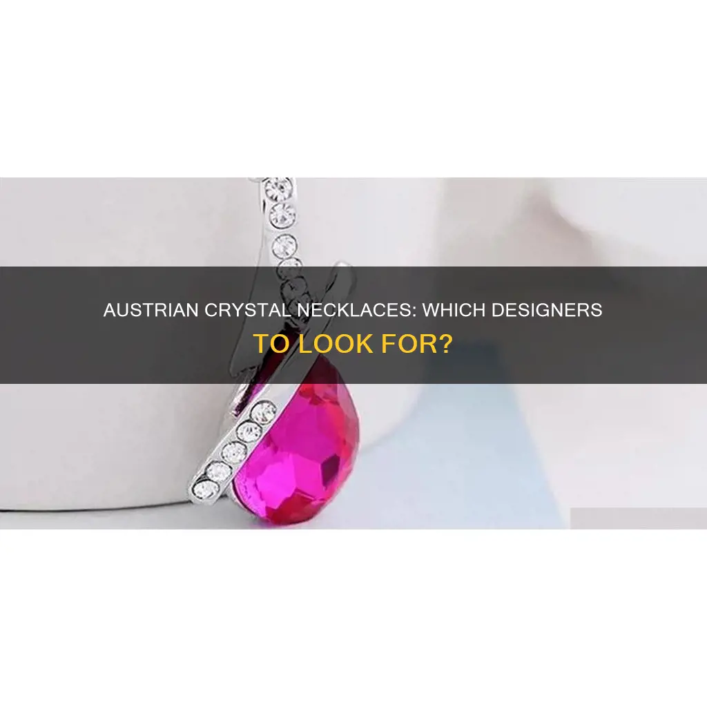 which designer makes necklaces with austrian crystals