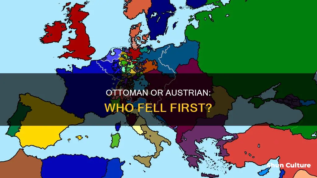 which empire ends first between ottoman empire and austrian empire