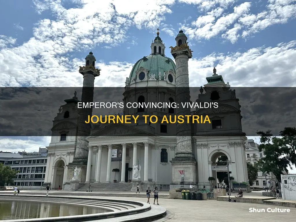 which empoer conviced vivaldi to travel to austria