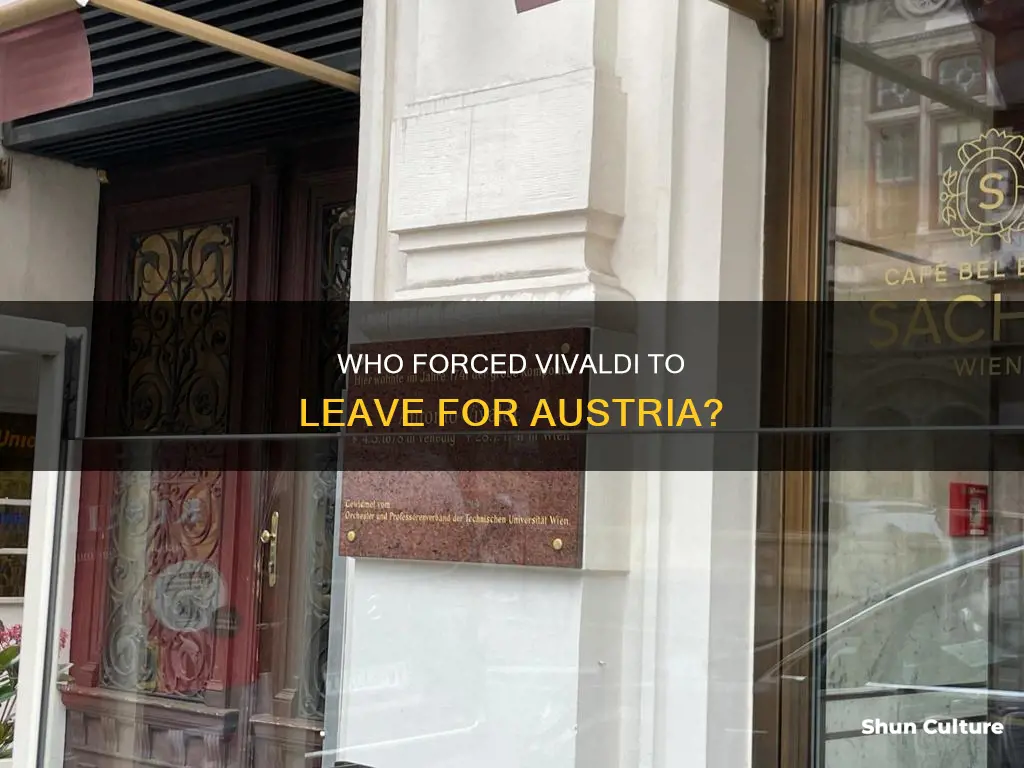 which emporer made vivaldi leave to austria