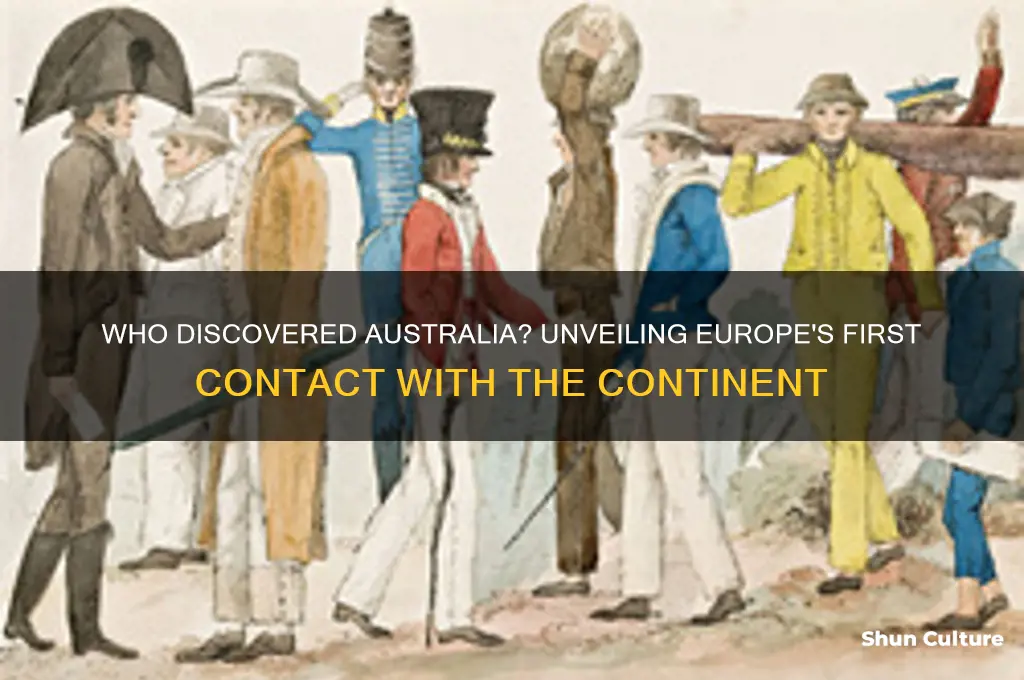 which european first made contact with the continent of australia