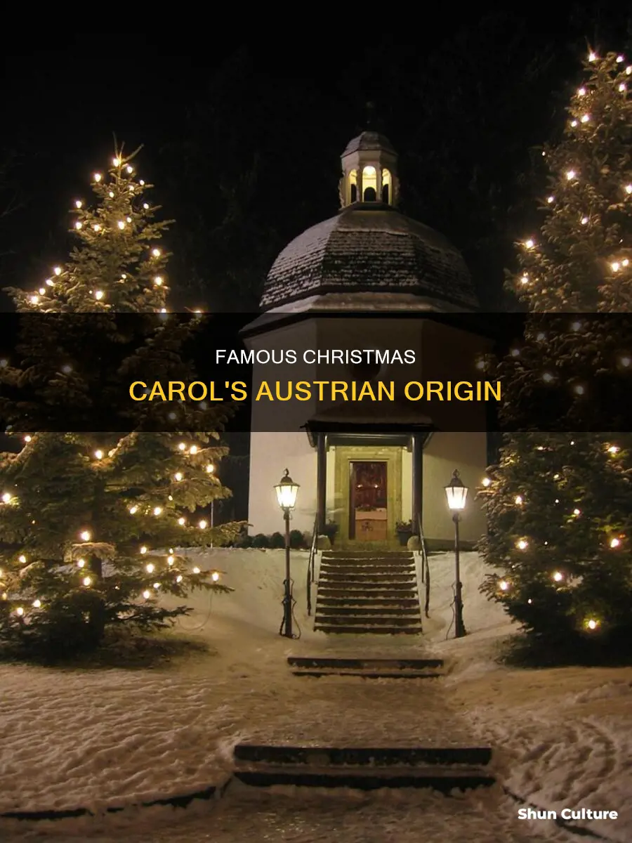 which famous christmas carol was written in austria
