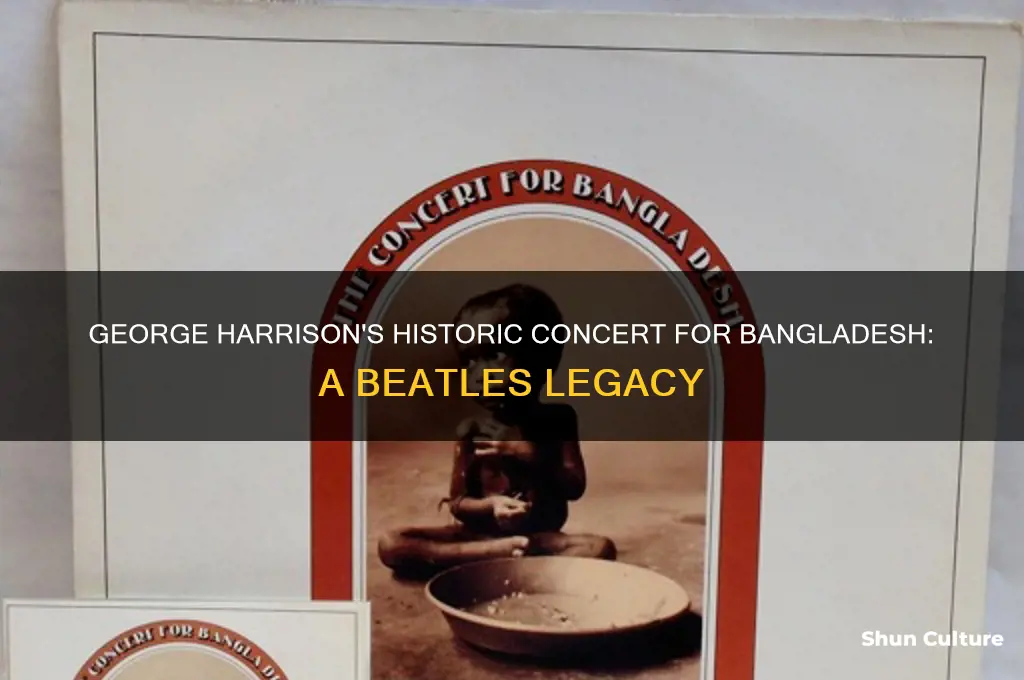 which former beatle organized the concert for bangladesh