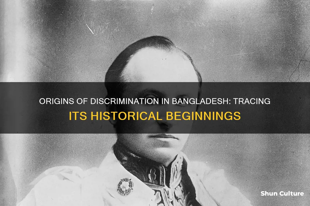 which historical perion discrimination started in bangladesh